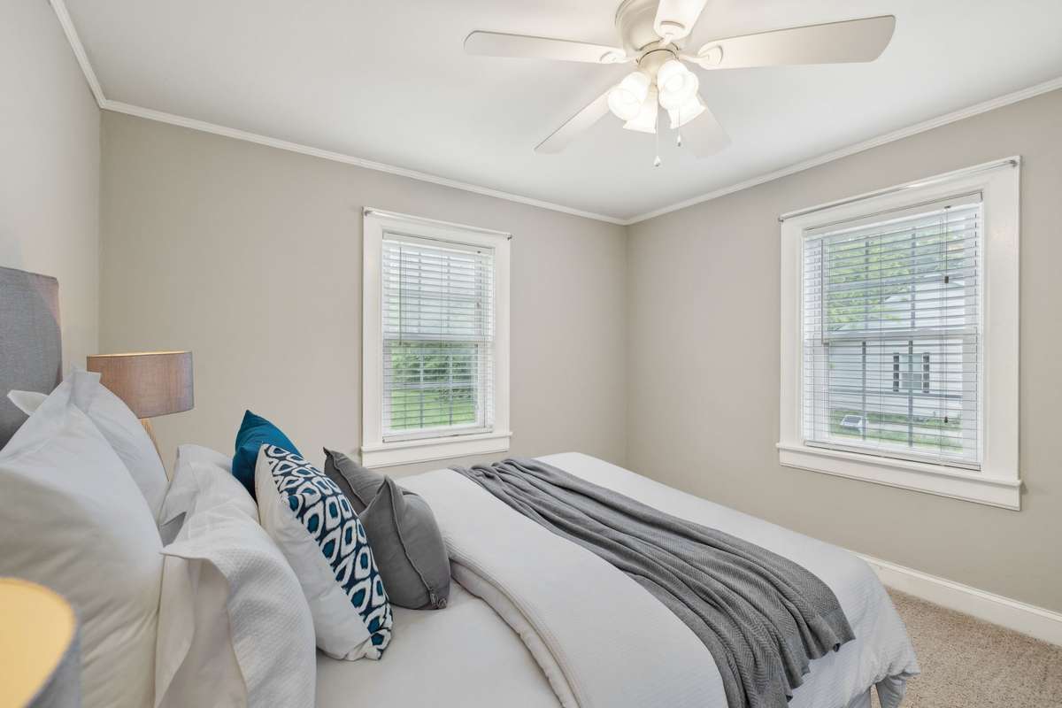 Room is virtually staged