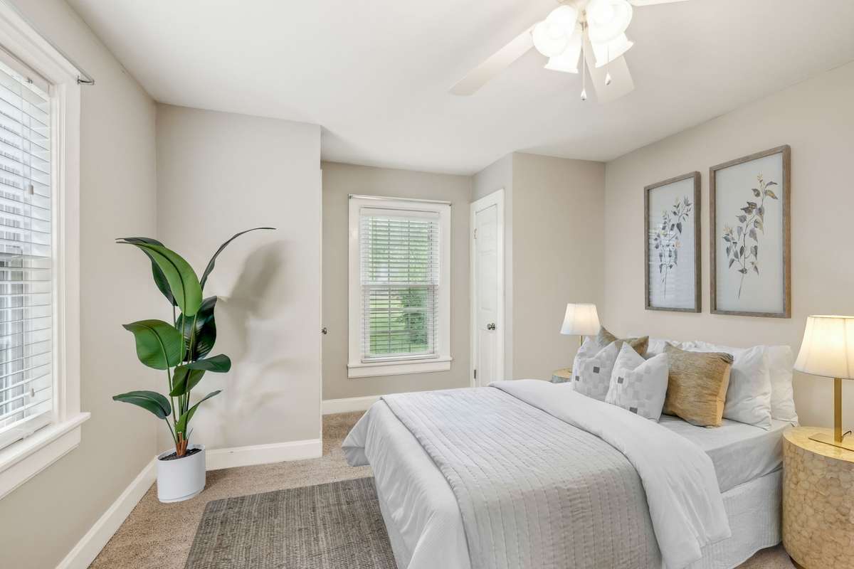Room is virtually staged