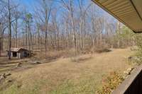 Front of home with Barn.