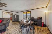 Dining area in family room.