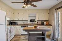 Kitchen with room for an island.