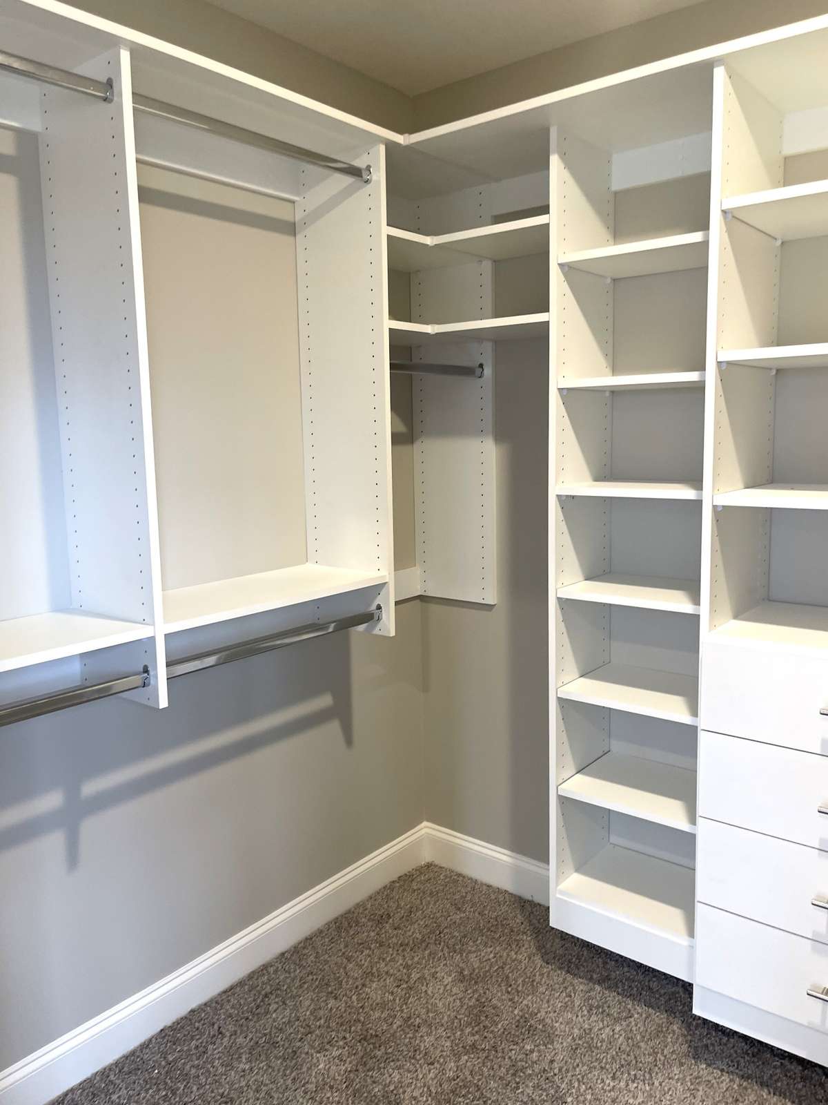 Owners Suite Custom Design Closets View 1