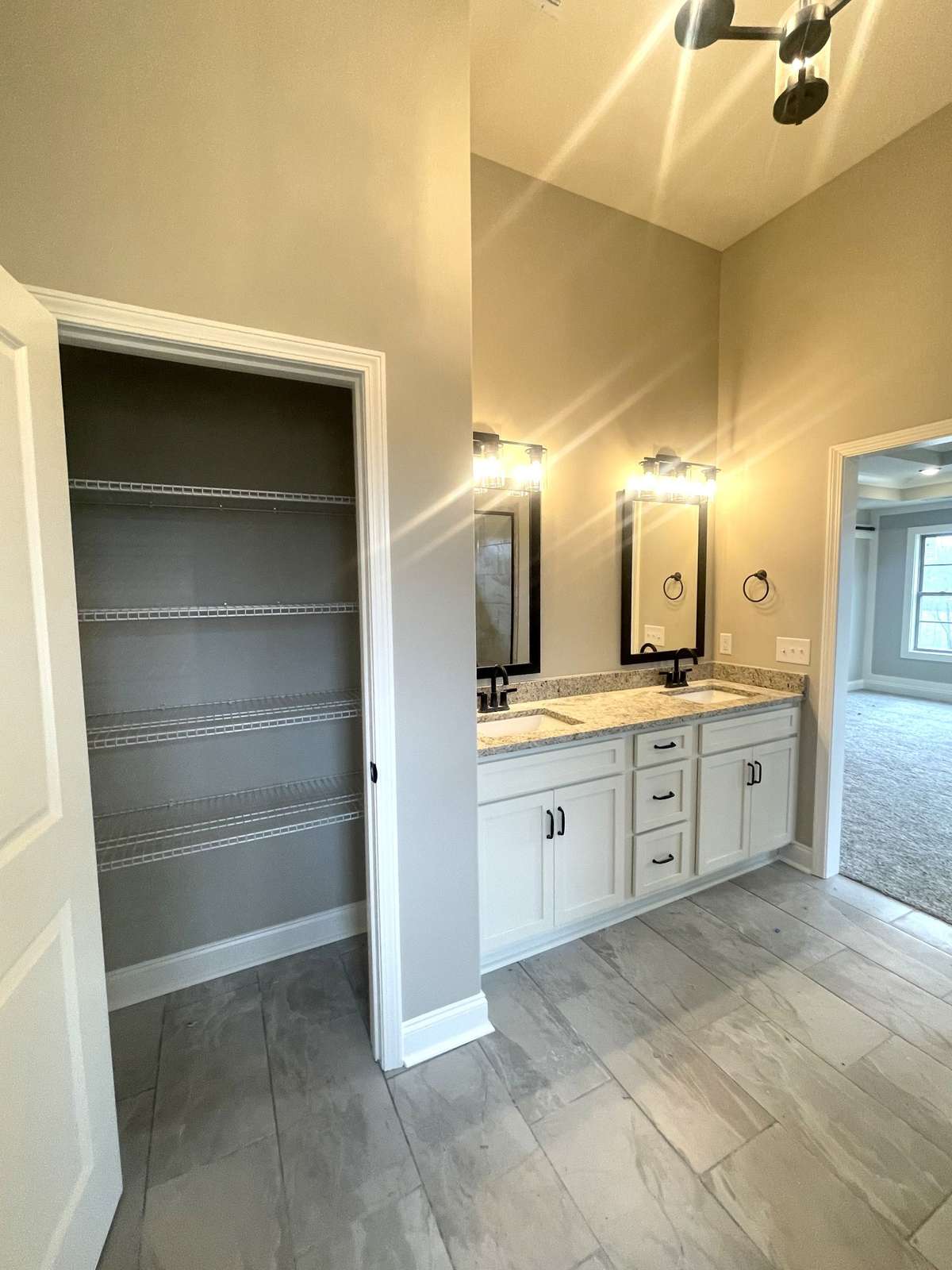 Owners Bath Has that much needed Closet...