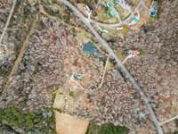 The entire pond is part of the property!