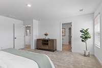 Upstairs Owner's Suite 
(photos are of a staged model home)