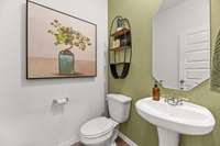 Powder Room
(photo is from a furnished model home in a different state- finishes and options will vary. See sales consultant for details for actual home)
