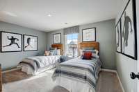 This is a photo of one of our model homes. Please know that some of the exterior and interior finishes, paint, and features may vary.