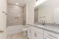 Full bathroom on the second floor.