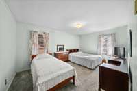 2nd bedroom. Hardwoods are under this carpet.