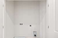 Even the laundry room is amply sized! Actual photo of home.