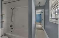 Tub/ shower combo in hall bath
