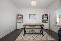 Dedicated office on the main level featuring french doors!