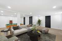 Photo has been virtually staged - Finished basement