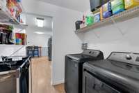 Utility Room looking into Kitchen & Dining