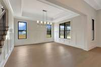 Dining Area w/ Impressive Millwork