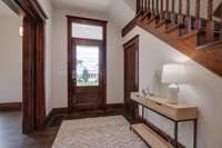 GRAND Entry Foyer takes you Back to Yesteryear!!!
ORIGINAL Front Door w/ Transom