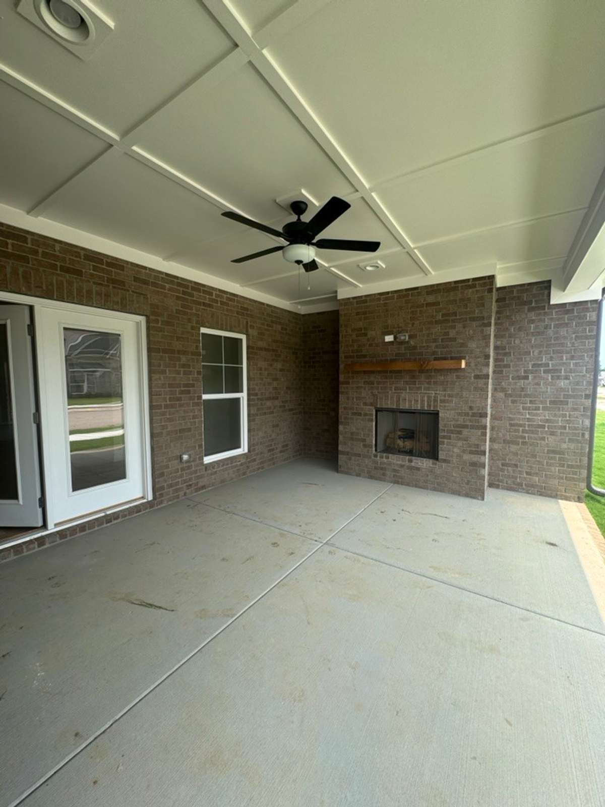 Finished outdoor patio with a gas hookup for your outdoor kitchen
Previously built home, options and selections may vary