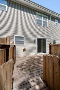 Another view of the deck and gate