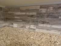 New backsplash in kitchen