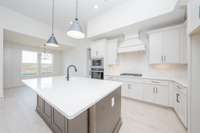 extra cabinets under island