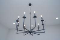 Modern lighting selections throughout home