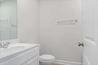 First floor full guest bathroom