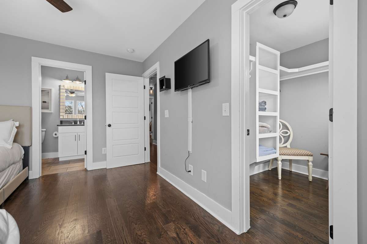 Guest bedroom #1 also has a large walk-in closet