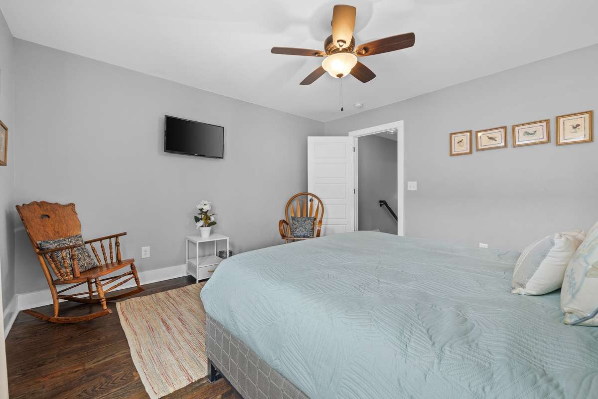 Another view of the primary bedroom