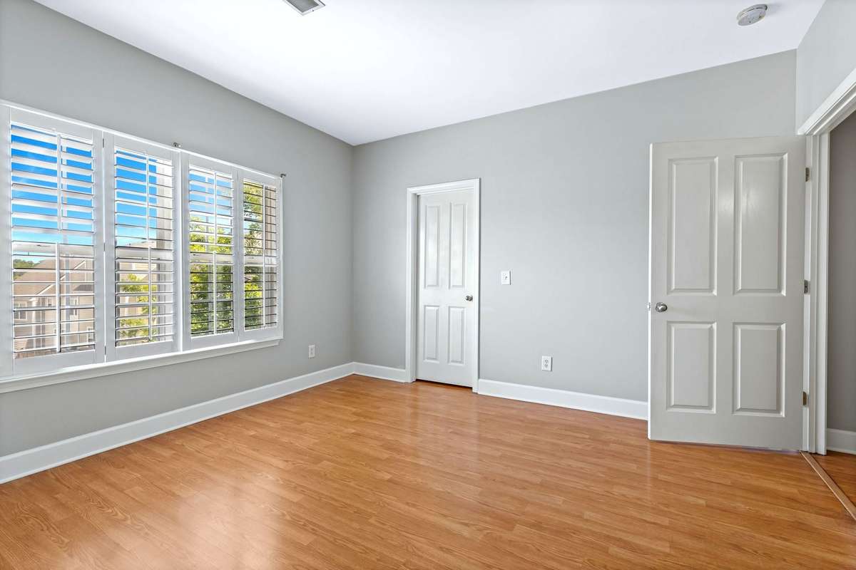 Both bedrooms feature large walk-in closets