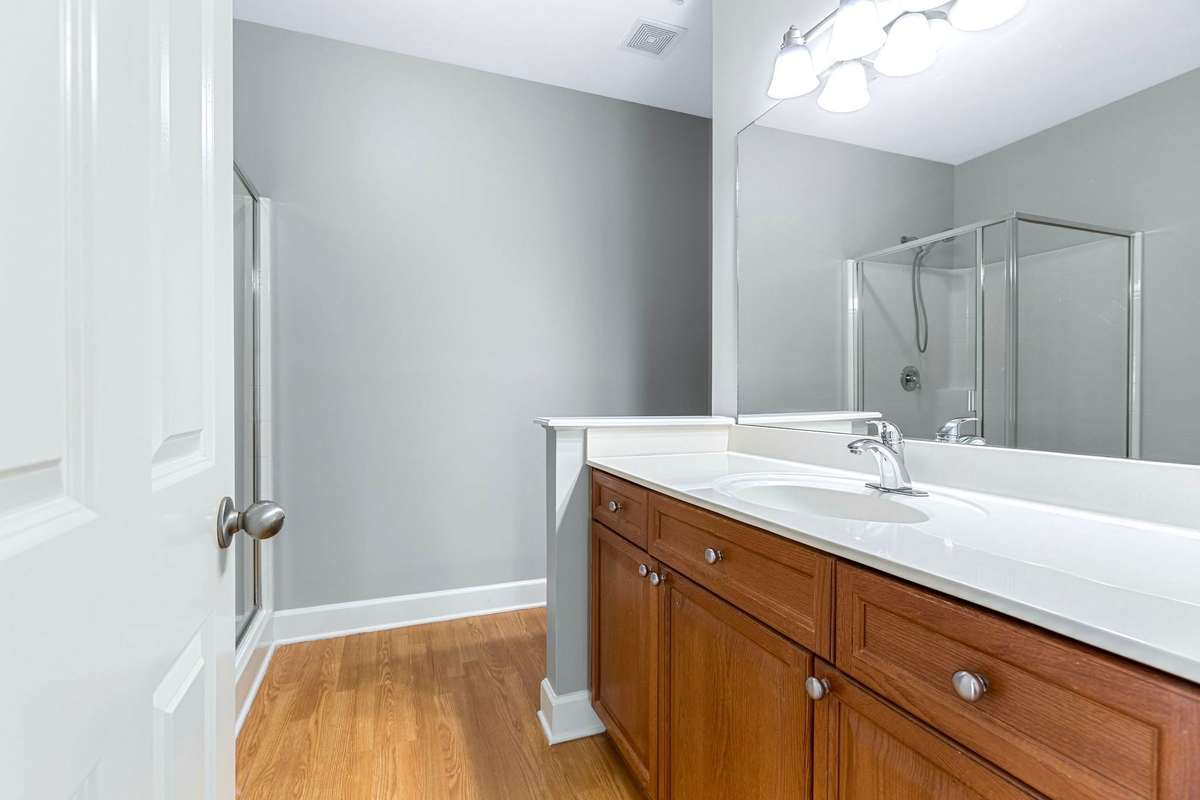 There's plenty of room in the primary bathroom.
