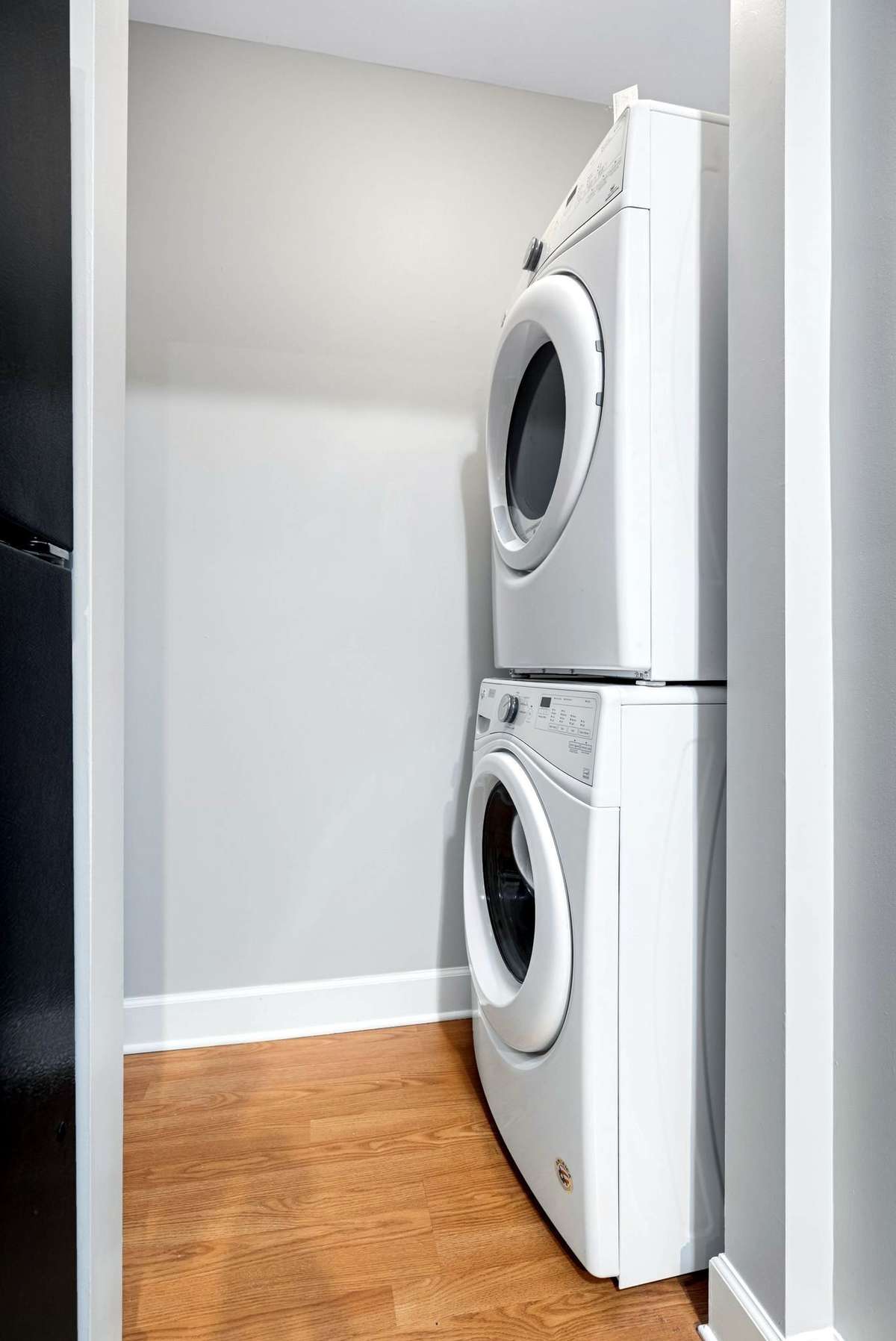 All appliances are yours, including the washer and dryer.