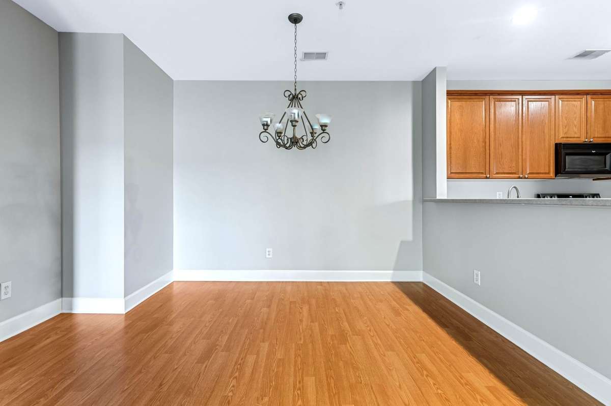With new laminate flooring installed, there's no carpet to be found!