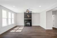 Picture of model home and not of actual home being built.  Colors, selections, and options may vary.