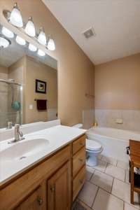 Master Bath with Oversized Tub.