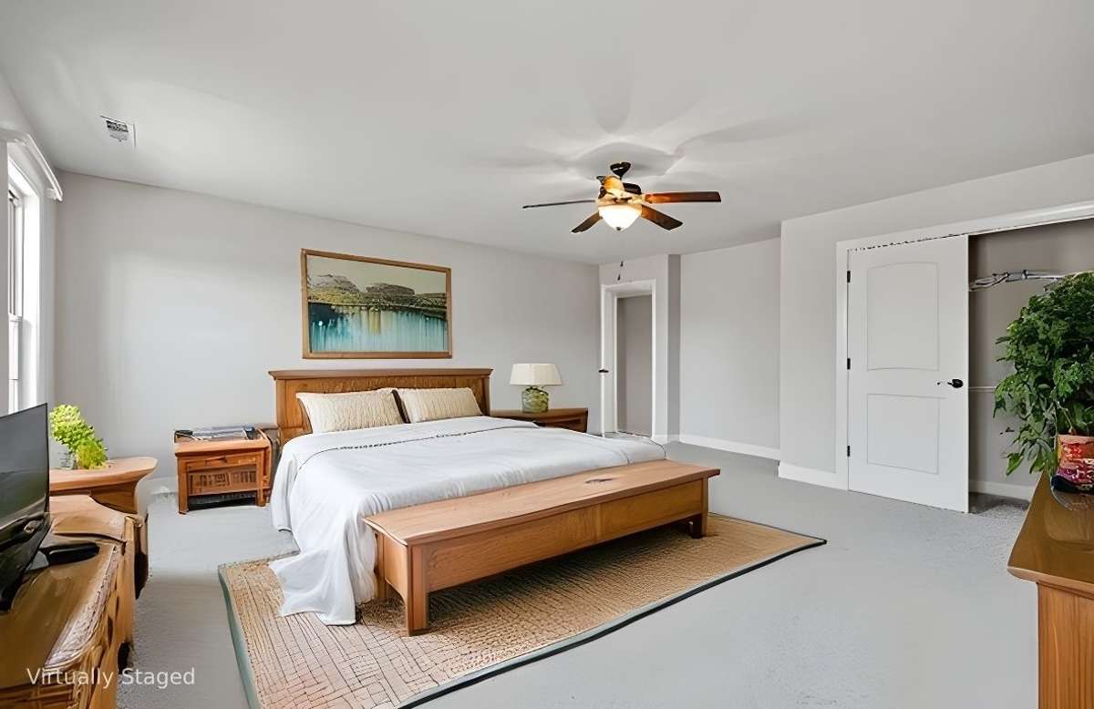 Virtually staged to show another option for 3rd BR on 2nd floor.
