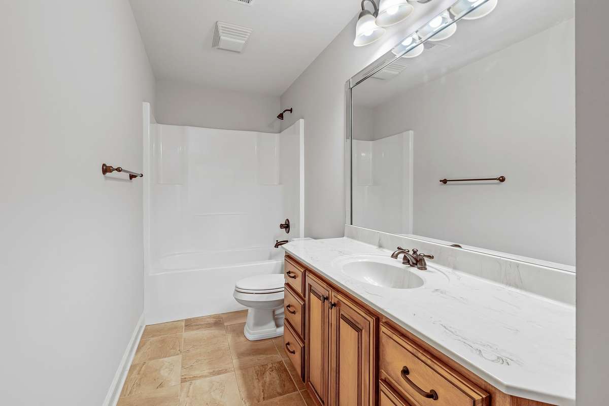 Second floor large bath.