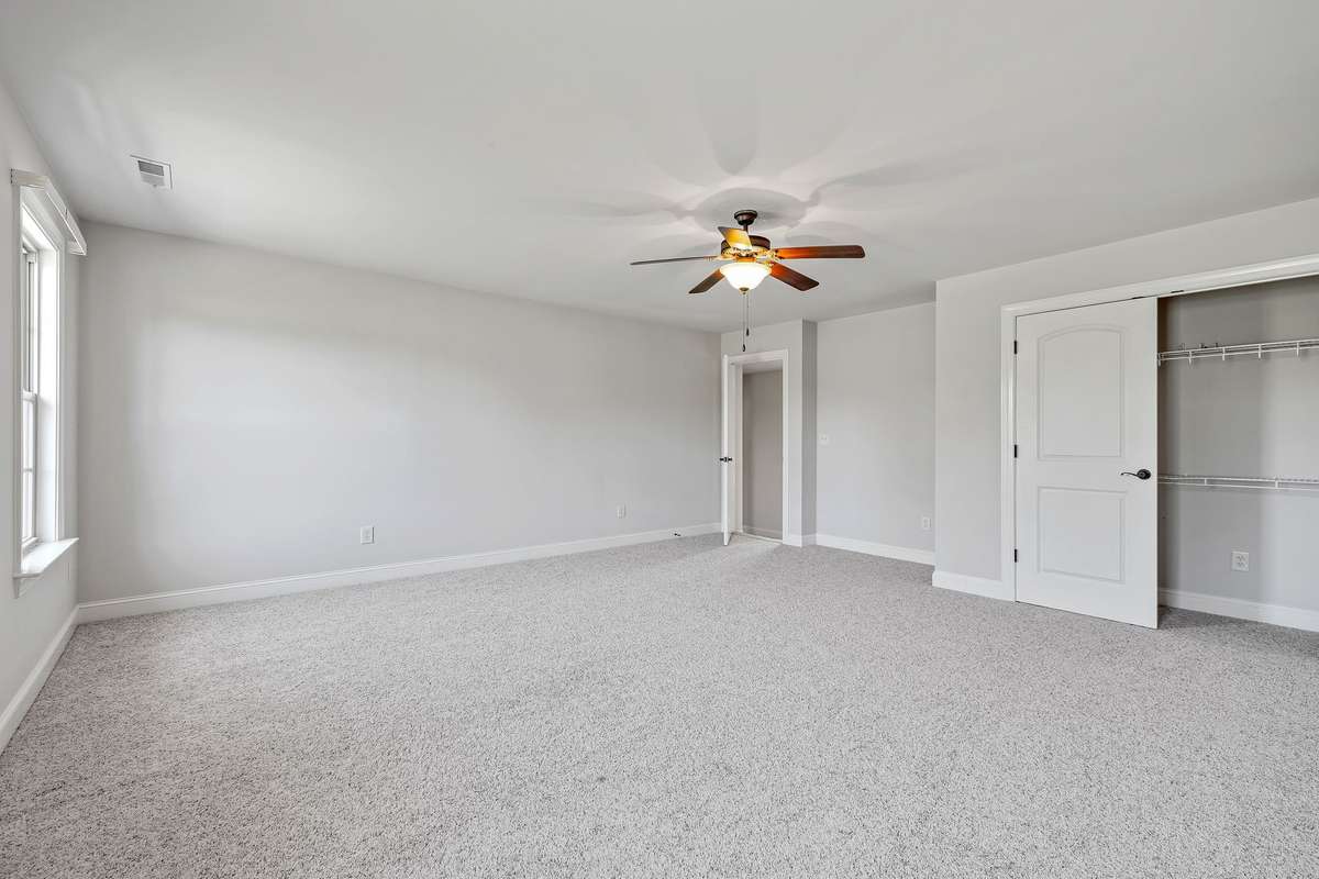 Super large BR on 2nd floor with closet is always ready for company.