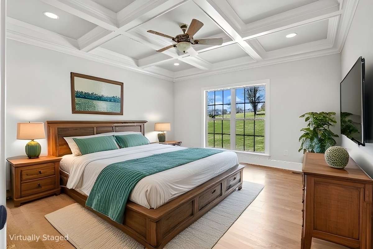 Virtually staged to show another option for Primary BR on Main Level.