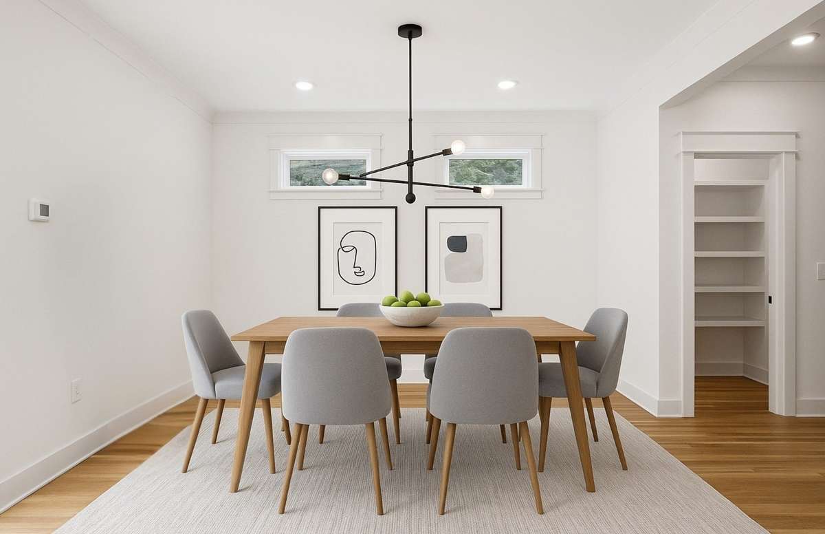 Dining Room. This photo is virtually staged
