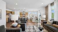 Images of the Milford Model Home.  Not all options or features are included in the base price.