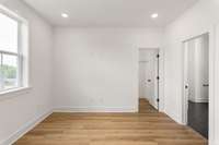 Step into the expansive owner’s bedroom, where luxury meets comfort. This generous space offers a serene retreat, complete with large windows that flood the room with natural light and provide stunning views.