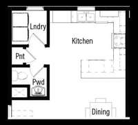Kitchen layout selected