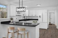 This room has been virtually staged