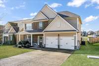 Level lot, 2 car garage and fenced back yard.