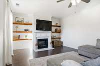 Fireplace for cozy evenings