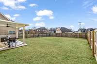 Fantastic, level fenced rear yard- great for kids and pets.