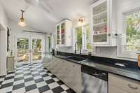 Thoughtfully designed kitchen gives beautiful forrest views