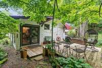 New deck built in 2023 - an incredible spot to take in the scenery of the property