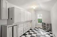 Lots of extra storage and could be a home office space