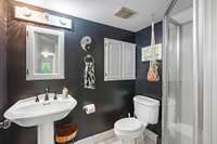 Second full bathroom with shower